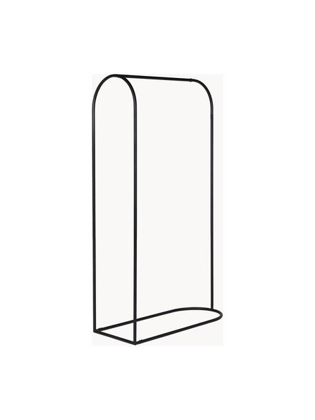 Metall-Garderobe Archie, Metall, pulverbeschichtet, Schwarz, B 90 x H 165 cm