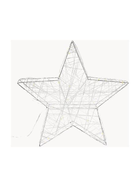 Batterij-aangedreven LED lichtster Marika, Metaal, Zilverkleurig, B 30 cm x H 29 cm