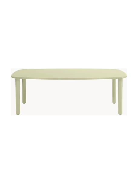 Tavolo in legno Tottori, varie misure, Pannello di fibra a media densità (MDF) laccato, Verde chiaro lucido, Larg. 180 x Prof. 106 cm