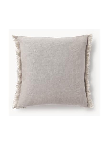 Housse de coussin 60x60 pur lin avec franges Luana, 100 % pur lin

Le lin est naturellement doté d'un toucher plutôt rugueux et d'un aspect froissé
Sa résistance élevée au accrocs lui confère robustesse et longévité, Beige clair, larg. 40 x long. 40 cm