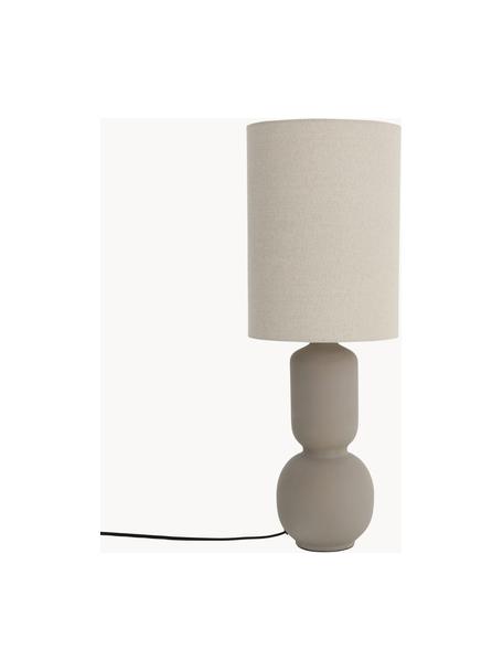 Veľká stolová lampa Nora, Béžová, sivobéžová, Ø 28 x V 77 cm