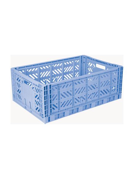 Caja plegable Maxi, 60 cm, Plástico, Azul, An 60 x F 40 cm