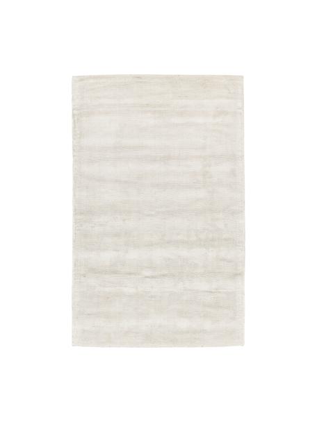 Ručne tkaný koberec z viskózy Jane, Slonovinová kosť, Š 80 x D 150 cm (veľkosť XS)