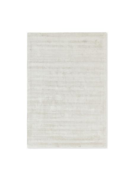 Tappeto in viscosa taftato a mano Jane, Retro: 100% cotone Il materiale , Bianco latte, Larg. 80 x Lung. 150 cm (taglia XS)