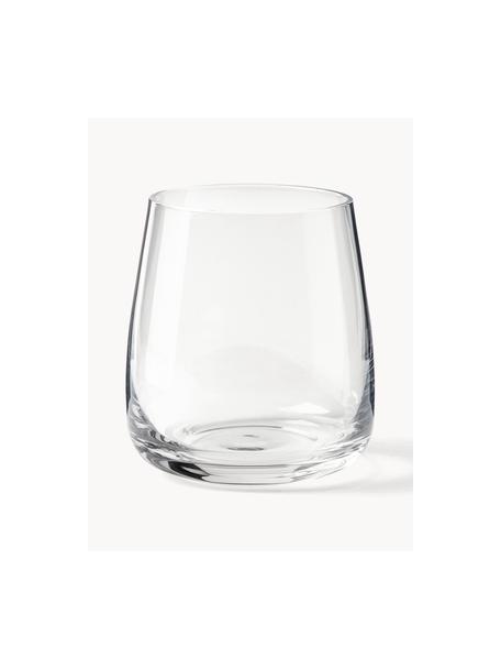 Vasos artesanales Ellery, 4 uds., Vidrio, Transparente, Ø 9 x Al 10 cm