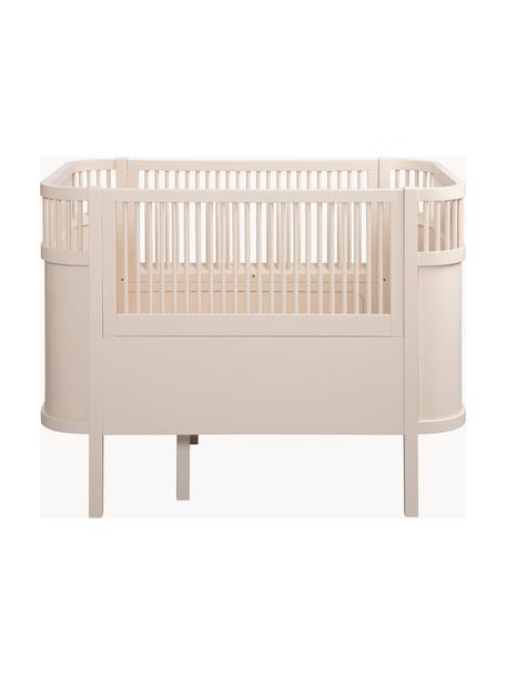 Lit d'enfant en bois de bouleau Baby & Jr., extensible, Bois de bouleau, laqué, Bois de bouleau, beige clair laqué, larg. 76 x long. 115 cm