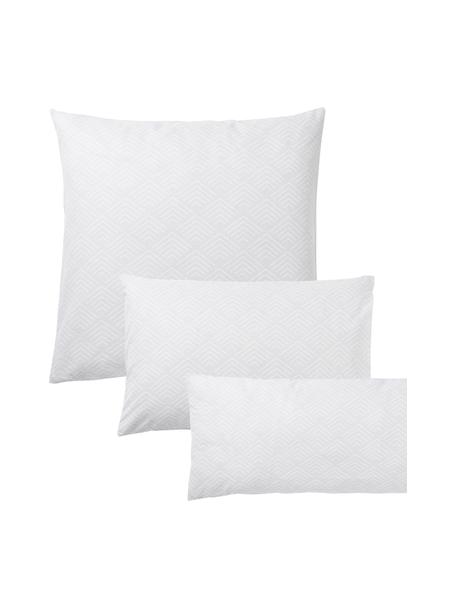 Funda de almohada de algodón estampada Milano, Gris claro, An 50 x L 70 cm
