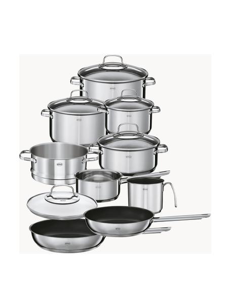 Set 10 pentole in acciaio inox Elegance, Acciaio inossidabile 18/10, Argentato, Set di 10 pezzi in varie misure