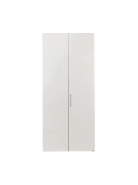Draaideurkast Madison 2 deuren, inclusief montageservice, Frame: panelen op houtbasis, gel, Wit, zonder spiegeldeur, 102 x 230 cm