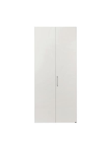 Draaideurkast Madison 2 deuren, inclusief montageservice, Frame: panelen op houtbasis, gel, Wit, zonder spiegeldeur, B 102 x H 230 cm