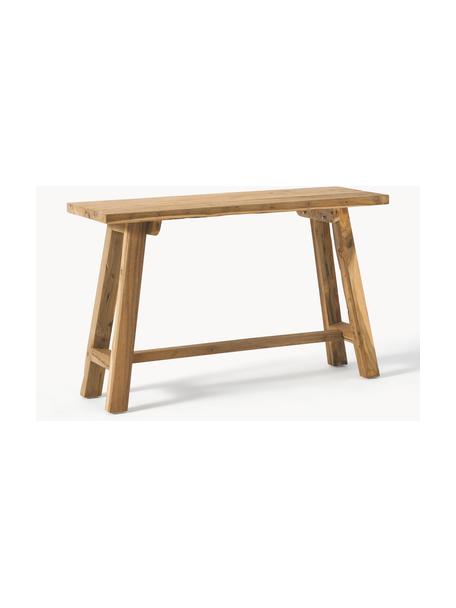 Konzolový stolík z tíkového dreva Lawas, Recyklované tíkové drevo, prírodné, Tíkové drevo, Š 120 x H 40 cm