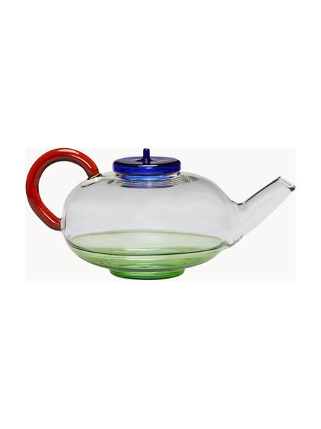 Théière soufflée bouche NoRush, 900 ml, Verre, Bleu foncé, vert, transparent, rouge, 900 ml