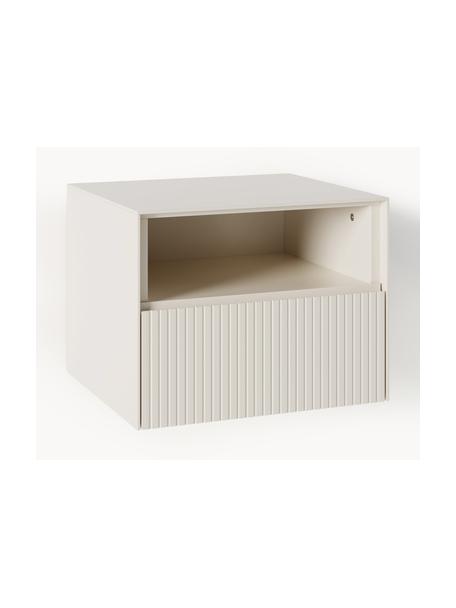 Comodino con frontale scanalato Shea, Pannello di fibra a media densità (MDF) laccato

Questo prodotto è realizzato con legno di provenienza sostenibile e certificato FSC®., Beige chiaro, Larg. 45 x Alt. 35 cm