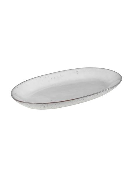 Ręcznie wykonany półmisek Nordic Sand, Kamionka, Odcienie szarego, odcienie beżowego, D 30 x S 17 cm