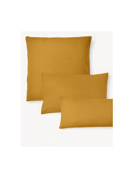 Funda de almohada de franela Biba, Amarillo mostaza, An 50 x L 70 cm