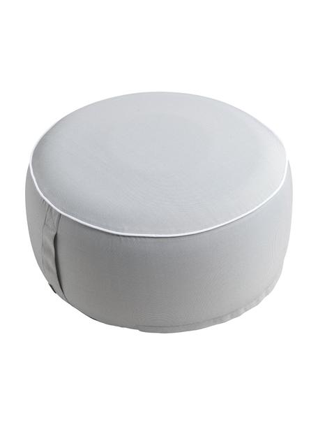 Opblaasbare poef Maxime, Bekleding: polyester, UV-bestendig, Lichtgrijs, Ø 55 x H 25 cm