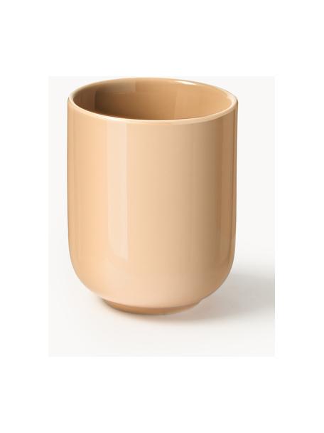 Tasses à café en porcelaine Nessa, 4 pièces, Porcelaine de haute qualité, émaillé, Pêche, haute brillance, Ø 8 x haut. 10 cm, 200 ml