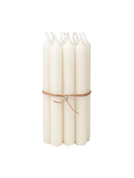 Dinerkaarsen Classic, 10 stuks, Paraffinewas, Gebroken wit, Ø 2 x H 19 cm