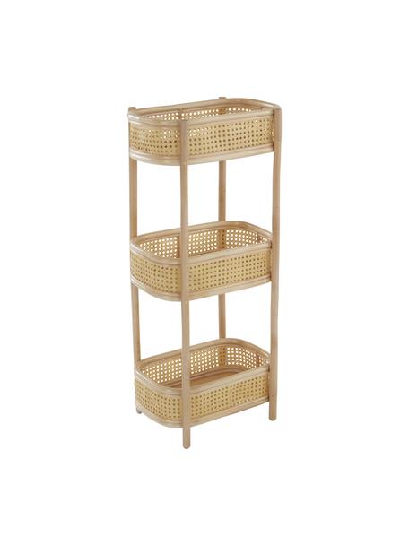 Scaffale da bagno in rattan Hoola, Rattan, Beige, Larg. 40 x Alt. 92 cm