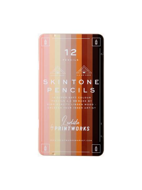 Crayons de couleur Skin Tone, 12 élém., Multicolore, Ø 11 x haut. 19 cm