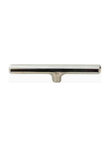 Colgador de pared de metal Ivan, Metal recubierto, Plateado, An 7 x F 3 cm