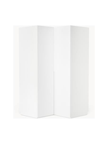 Armoire d'angle modulaire Leon, larg. 115 cm, Blanc, Module d'angle : larg. 115 x haut. 200 cm