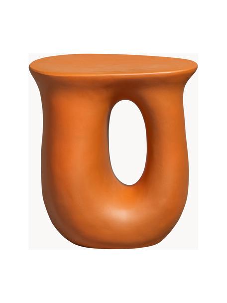 Odkladací stolík Moson, Oxid horečnatý, Oranžová, Š 41 x V 45 cm