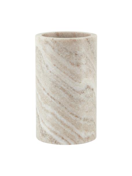 Portautensili da cucina in marmo Riva, Marmo, Beige marmorizzato, Ø 10 x Alt. 17 cm
