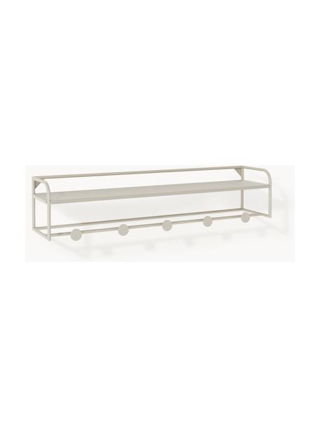 Wandkapstok Ryan van metaal, Gepoedercoat metaal, Lichtbeige, B 92 x H 21 cm