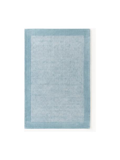 Laagpolig vloerkleed Kari, 100% polyester, GRS-gecertificeerd, Blauwtinten, B 200 x L 300 cm (maat L)
