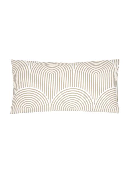 Bavlněné povlaky na polštáře Arcs, 2 ks, Krémově bílá, Š 40 cm, D 80 cm