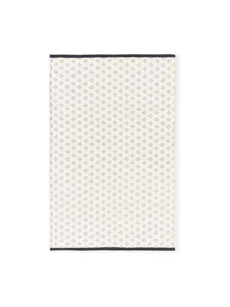 Ręcznie tkany dywan z wełny Inar, Złamana biel, czarny, S 120 x D 180 cm (Rozmiar S)