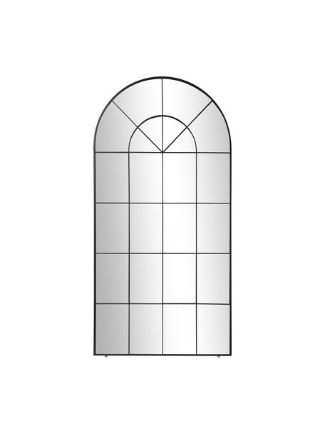 Zrkadlo na opretie vo vzhľade okna Clarita, Čierna, Š 90 x V 180 cm