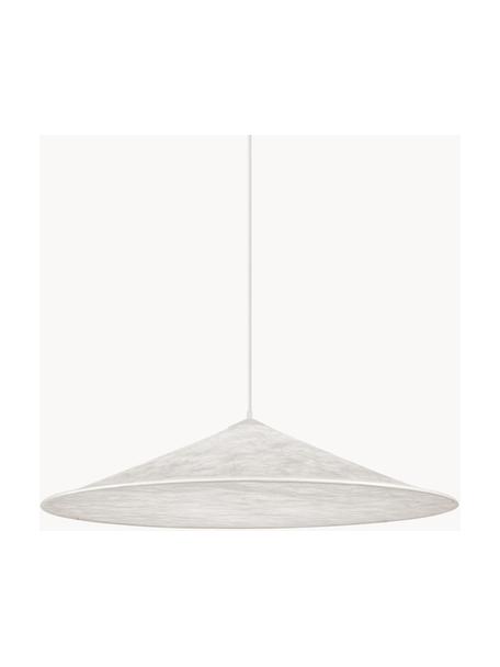 Grote hanglamp Hill, Lampenkap: stof, Gebroken wit, lichtgrijs, Ø 85 x H 22 cm