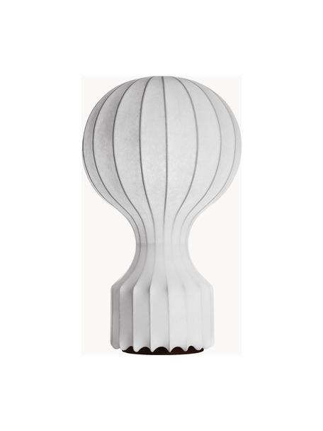 Große dimmbare Tischlampe Gatto, Lampenschirm: Seide, Weiß, Ø 30 x H 60 cm