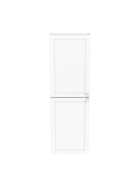 Vysoká koupelnová skříňka s matným povrchem Rafaella, Bílá, Š 55 cm, V 180 cm
