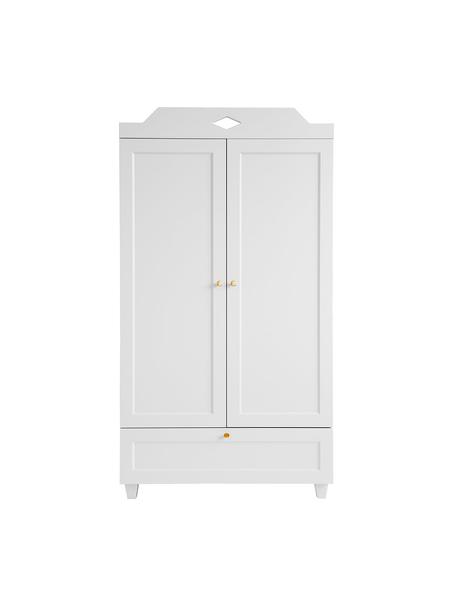 Kast Luca, Handvatten: messing, Wit, B 90 x H 165 cm