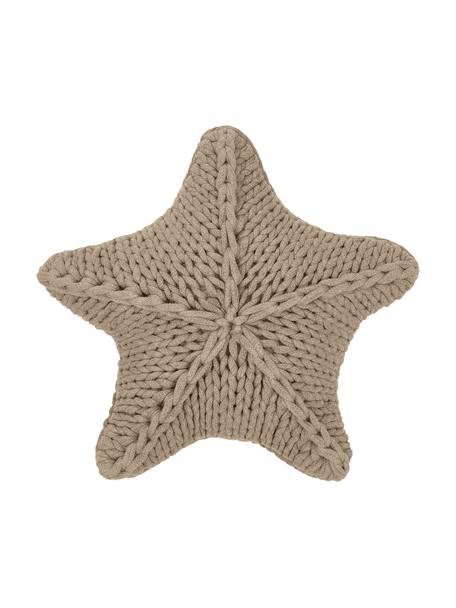 Hrubě pletený polštář Sparkle, s výplní, Béžová, Š 45 cm, D 45 cm