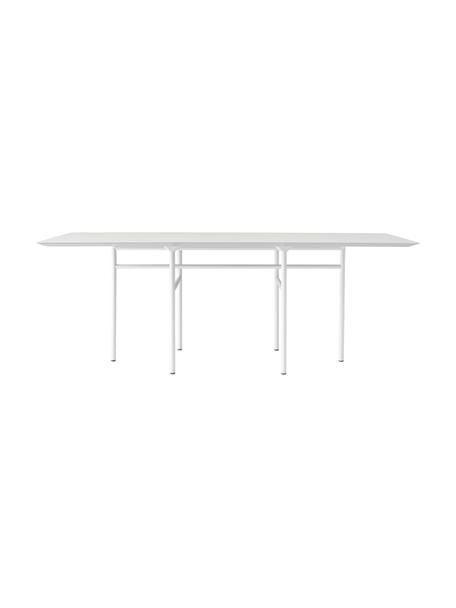Eettafel Snaregade, 200 x 90 cm, Tafelblad: vezelplaat van gemiddelde, Lichtgrijs, B 200 x D 90 cm