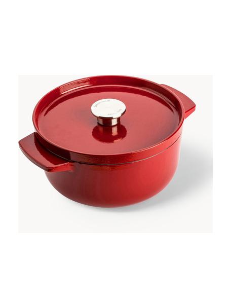 Casserole avec revêtement antiadhésif Doelle, Fonte avec revêtement antiadhésif en céramique, Rouge, Ø 22 x haut. 15 cm