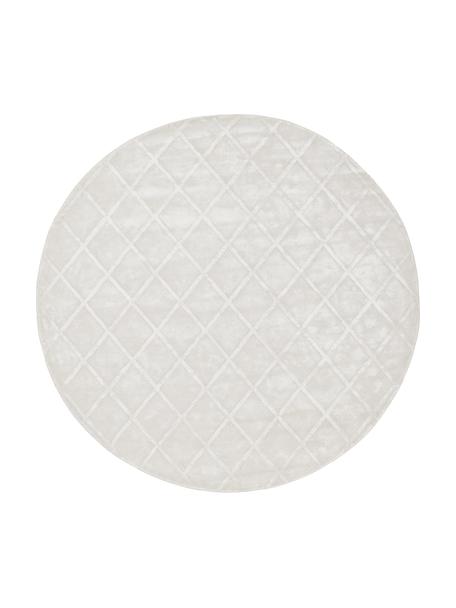 Okrúhly koberec z viskózy Shiny, Striebornosivá, Ø 250 cm (veľkosť XL)
