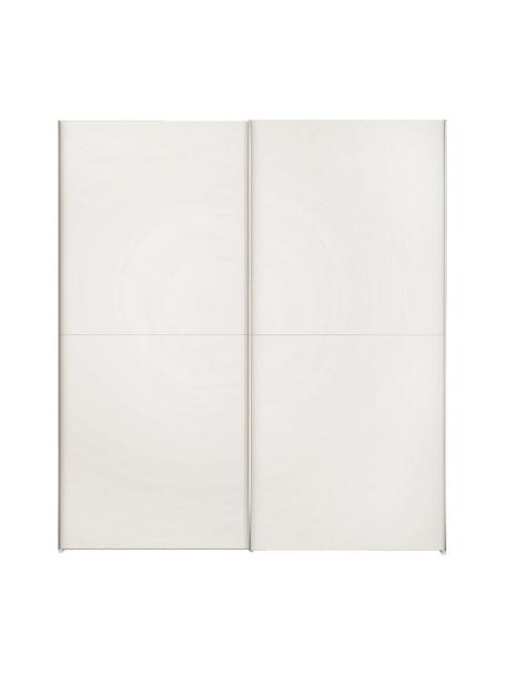 Schwebetürenschrank Oliver mit 2 Türen, inkl. Montageservice, Korpus: Holzwerkstoffplatten, lac, Weiß, 202 x 225 cm