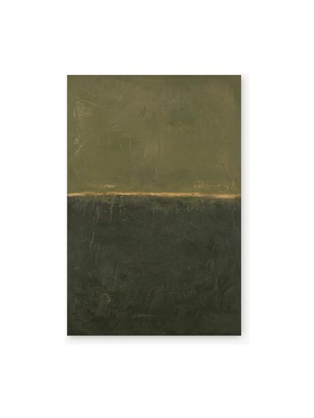 Ručne maľované plátno Edge Green, Odtiene zelenej, Š 98 x V 148 cm