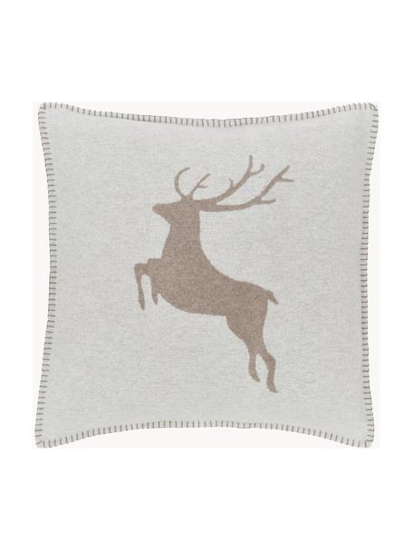 Housse de coussin 50x50 polaire beige motif renne Sylt, 85 % coton, 8 % viscose, 7 % polyacrylique

Le polaire est fait d'un tissu de coton épais à surface rugueuse. Les housses de coussin en polaire sont moelleuses, douces et agréablement chaudes, Beige, larg. 55 x long. 55 cm