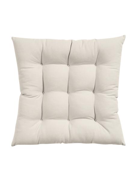 Cojines de asiento Ava, 2 uds., Funda: 100% algodón, Beige, An 40 x L 40 cm