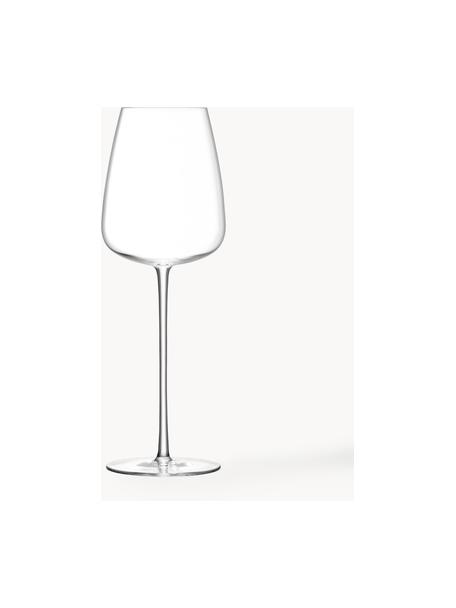 Filigrane mundgeblasene Weißweingläser Wine Culture, 2 Stück, Glas, Transparent, Ø 9 x H 26 cm, 490 ml