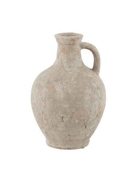 Jarrón de cerámica Rustic, Cerámica, Blanco crema, Ø 21 x Al 30 cm