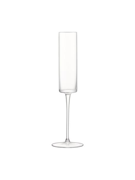 Bicchiere da champagne in vetro soffiato Otis, 4 pz, Vetro, Trasparente, Ø 7 x Alt. 26 cm, 150 ml