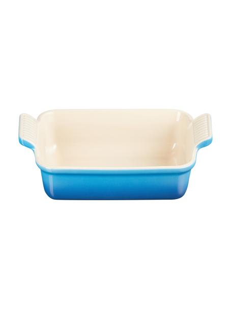 Plat de cuisson rectangulaire Tradition, Grès cérame, Tons bleus, larg. 25 x haut. 8 cm