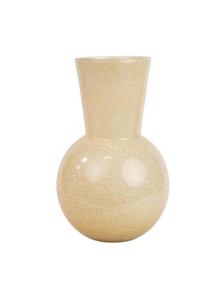 Wazon ze szkła Dune, Szkło, Jasny beżowy, Ø 25 x W 38 cm